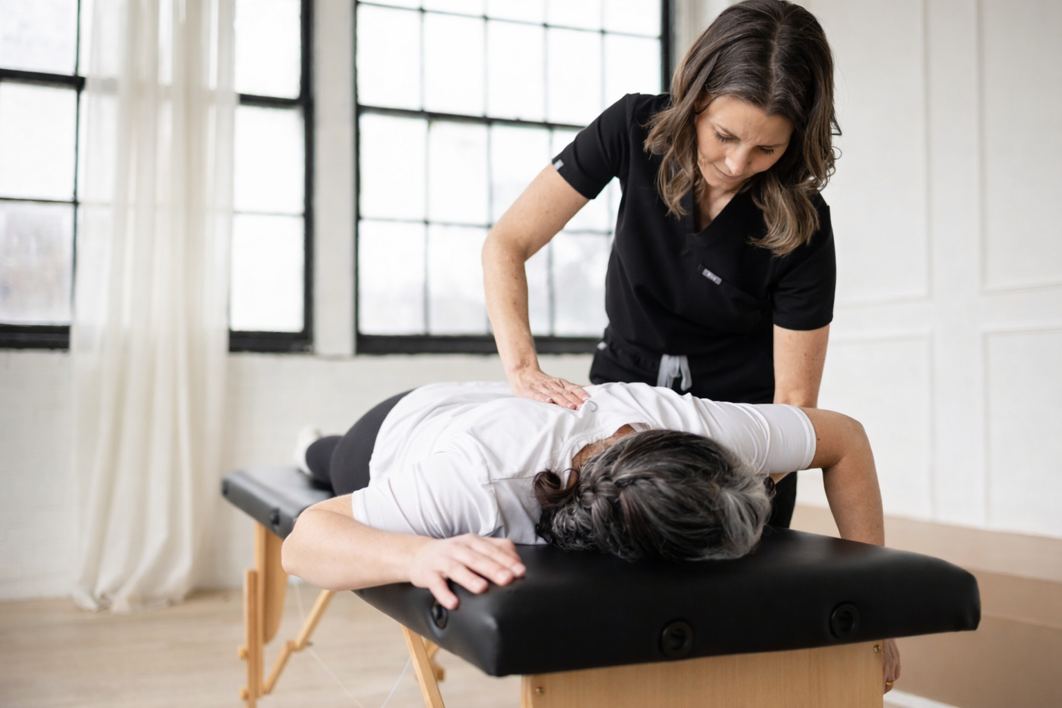 Osteopathic treatment session